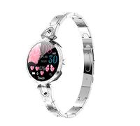 Montre Intelligente pour Femme Compatible avec Les téléphones iPhone Samsung Android iOS. Suivi de la santé avec la Photographie à Distance Bluetooth du Cycle menstruel féminin étanche (Argent)