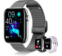 Montre Intelligente Pour Homme Et Femme Avec Appels Et Réponse/Notifications Whatsapp, 1,85"" Montre Numérique De Remise En Forme, Podomètre, 19 Modes De Sport Android Ios Smart Wat[Dai6282905]