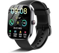 Montre intelligente pour homme femme 2025 avec appels Bluetooth, 1,91" Montre intelligente avec cardiofréquencemètre/moniteur de sommeil/podomètre, 110 modes sport, bracelet d'activité pour iOS