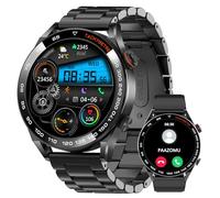 Montre Intelligente pour Homme pour Android iOS, Appel Bluetooth avec Moniteur de fréquence Cardiaque/Sommeil, écran Tactile Complet de 1,44", traqueur d'activité Professionnelle pour