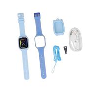 Montre Intelligente pour Les Enfants, Réveil à Message Vocal Montre Intelligent Coule Enfants, Téléphone Exterieur Multifonctionnel (Blue)
