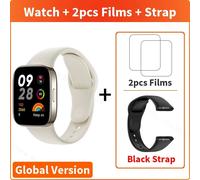 Montre Intelligente Redmi Watch 3,Écran Amoled 1.75 "",Gps,Bluetooth 5.2,Fréquence Cardiaque,Moniteur D'oxygène Sanguin,Suivi De La Condition Physique,Montre Intelligente - Type Ivory N Black Strap #B