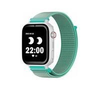 GPS SaveFamily Montre connectée SaveWatch Plus 4G – GPS, appels, vidéo – Cadran blanc, bracelet vert