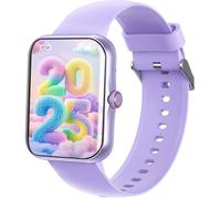 MONTRE INTELLIGENTE-TRA-Montre Enfant 1.83"" Violet Brillant, Bluetooth, Sommeil, Podomètre, 100+ Modes, Cadeau 6-16 Ans