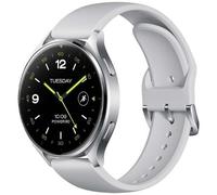 Montre intelligente - XIAOMI - Watch 2 - Gris - Bracelet en cuir blanc - Étanche