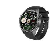 Montre intelligente XINDADA pour homme avec écran AMOLED 1,54" NFC GPS Traceur boussole étanche Bluetooth Appel (Noir)