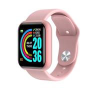 Montre iWear M8 Smart & Fit avec Full Touch 1,3'' IPS Contrôle multimédia / HR / Tension artérielle / Social Rose
