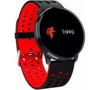 Montre iWear M9 Round Smart & Fit avec Full Touch 1,3'' IPS Contrôle multimédia / HR / Tension artérielle / Social Noir-Rouge