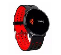 Montre iWear M9 Round Smart & Fit avec Full Touch 1,3'' IPS Contrôle multimédia / HR / Tension artérielle / Social Noir-Rouge