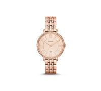 - Montre Jacqueline à trois aiguilles en acier inoxydable ton or rose pour femme, ES3546