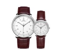 (Montre jumelée marron) Ensemble de montres pour couple, cadeaux pour lui et elle, articles pour amoureux,