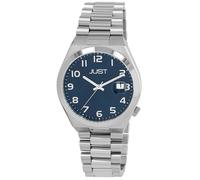 Montre - JUST - Bagge - Acier inoxydable argenté - Cadran bleu - 40 mm