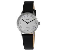 Montre - JUST - Damara - Boîtier titane 33 mm - Bracelet cuir noir 16 mm - Étanche 5 ATM