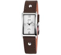 Montre - JUST - JU044 - Cuir marron - Boîtier acier 22 mm - Étanchéité 5 ATM