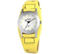 Montre - JUST - Malika - Boîtier 30 mm - Bracelet simili cuir jaune 16 mm - Étanchéité 5 ATM