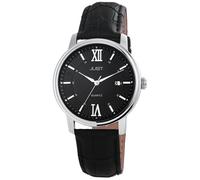 Montre - JUST - Tarnier - Cadran noir - Bracelet cuir noir - 40 mm