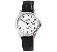 Montre - JUST - Troy - Cuir noir - Boîtier 38 mm - Étanche 10 ATM