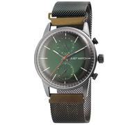 Montre - Just Watch - 41 mm - Boîtier gris - Bracelet mesh vert