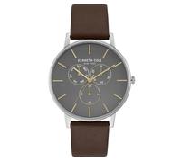 Montre - KENNETH COLE - CLASSIC - Homme - Bracelet Cuir Marron - Etanche 3 ATM