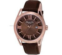 Montre - Kenneth Cole - KC8073 - Quartz - Alphanumérique - Cuir marron