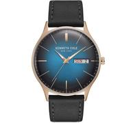 Montre - KENNETH COLE - New York KC50589013 - Homme - Quartz - Cuir Noir - Cadran Bleu
