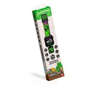 Kids Licensing Minecraft Montre LED Multifonction pour Enfants, podomètre, Alarme, chronomètre, Date et Heure, Compteur de Pas et Distance