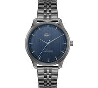 Lacoste Montre à Mouvement à Quartz Trois Aiguilles pour Homme Collection Lisbon avec Bracelet en Acier Inoxydable Gris - 2011371