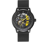 Pierre Lannier Montre automatique Paddock 338A449 - Cadran squelette, acier inox. 43 mm, noir, 5 ATM