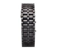 Montre LED - Bracelet numérique en métal élégant | Affichage créatif compact résistant à l'eau, unisexe, mode intelligente pour le quotidien, les tenues décontractées en plein air, le fitness et les