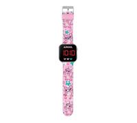 Montre LED Lilo & Stitch Rose Enfant Bracelet Plastique