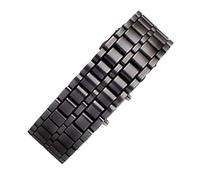 Montre LED - Montres LED pour hommes, montre créative | Bracelet à écran LED numérique créatif en métal élégant et résistant à l'eau pour le sport féminin masculin, Noir , Consulte la descripción