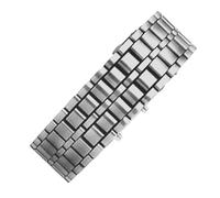 Montre LED, montres LED pour hommes | Watch de mode,Bracelet de bracelet de poignet numérique créatif élégant élégant résistant à l'eau pour le sport féminin masculin, Argent, B : lumière bleue