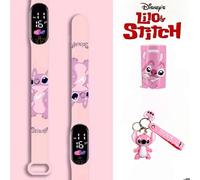 Montre Lilo et Stitch Angel Rose LED tactile Disney + Porte-Clés Angel OFFERT
