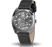 Lip Général De Gaulle 39 Montre Homme Automatique Acier Gris Cuir Noir 671381