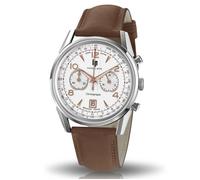 Montre - LIP - Cuir Marron - Quartz - Verre saphir - Analogique