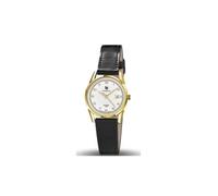 Montre - LIP - Himalaya 29 - Acier Doré - Cuir Noir - Étanchéité 5 ATM
