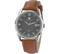 Montre - LIP - Himalaya 40 - Acier - Cuir Marron - Quartz - Etancheité 5 ATM