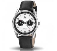 Montre - LIP - Himalaya 40 - Acier - Cuir Noir - Étanchéité 5 ATM