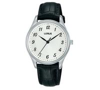 Montre - LORUS - Montre femme classique - Cuir noir - Cadran blanc - Quartz 32mm