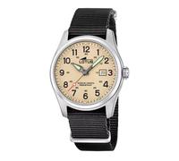 Montre - LOTUS - 19055/1 - cadran beige - bracelet nylon noir - boîtier acier 42 mm