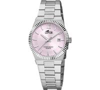 Montre - LOTUS - Femme - Acier Mat - Cadran Rose - Dateur Quartz