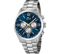 Montre - LOTUS - Minimalist Homme - Chrono Acier - Étanchéité 5 ATM - Cadran Bleu
