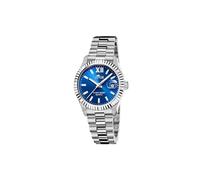 LOTUS Montre Femme Analogique Acier Inoxydable 316L Argenté - Mouvement Quartz - Verre minéral Haute résistance - Étanche 10 ATM - Calendrier 18930/5 - Freedom Collection