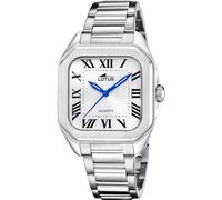Montre Lotus pour Femme 18967/1 Square Series Boîtier en Acier Inoxydable Gris Bracelet en Acier Inoxydable Gris