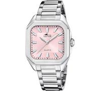 Montre Lotus pour Femme 18967/3 Square Series Boîtier en Acier Inoxydable Gris Bracelet en Acier Inoxydable Gris