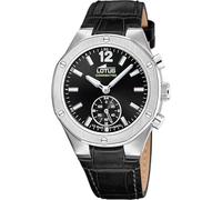Montre Lotus pour Femme 18972/6 Connected Boîtier en Acier Inoxydable Gris Bracelet en Cuir Noir