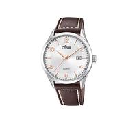 Montre Lotus pour Homme 18634/1 Minimalist Boîtier en Acier Inoxydable Gris Bracelet en Cuir Marron
