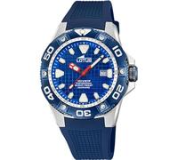 Montre Lotus pour Homme 18927/B Diver Boîtier en Acier Inoxydable Gris Bracelet en Caoutchouc Bleu