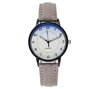 Montre Lumineuse Femme Montre Quartz Montre Femme Montre-Bracelet Homme, gris, taille unique