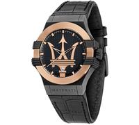 Montre - MASERATI - POTENZA - Cuir Noir - Analogique - Chic - Homme